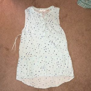 Half button down cute tank